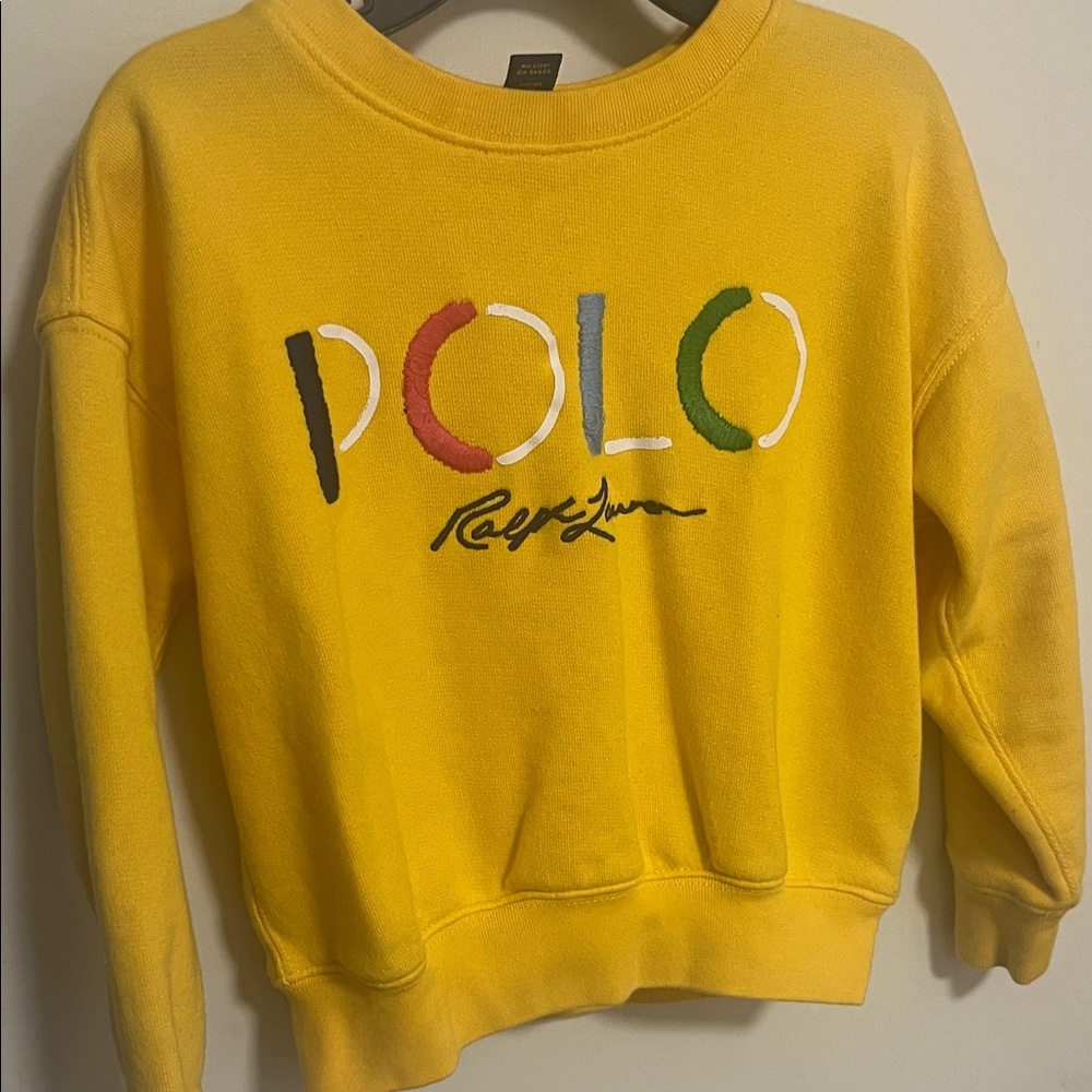 Ralph Lauren Yellow Crew Neck Sweater